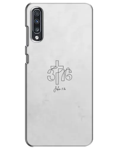 Чехол для Samsung Galaxy A70 2019 (A705F) с картинкой «Иоанна 3:16 Крест»