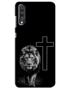 Чехол для Samsung Galaxy A70 2019 (A705F) с картинкой «Лев и Крест» Чехол для Samsung Galaxy A70 2019 (A705F) с картинкой «Лев и Крест»