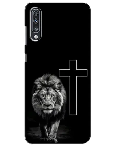 Чехол для Samsung Galaxy A70 2019 (A705F) с картинкой «Лев и Крест»
