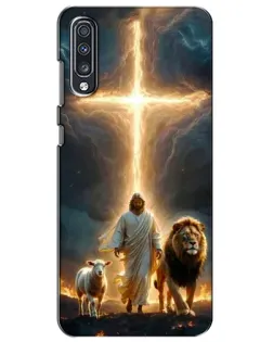Чехол для Samsung Galaxy A70 2019 (A705F) с картинкой «Лев Иуды и Свет» Чехол для Samsung Galaxy A70 2019 (A705F) с картинкой «Лев Иуды и Свет»