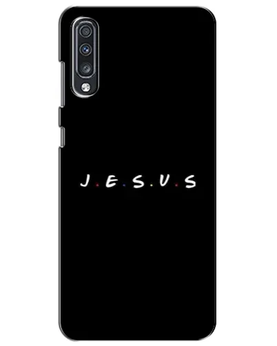 Чехол для Samsung Galaxy A70 2019 (A705F) с картинкой «Точки веры J.E.S.U.S.»