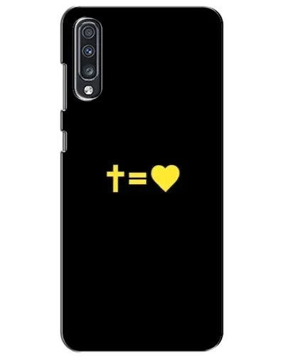 Чехол для Samsung Galaxy A70 2019 (A705F) с картинкой «Сердце и Крест»
