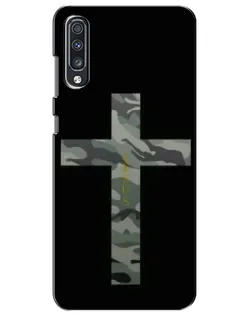 Чехол для Samsung Galaxy A70 2019 (A705F) с картинкой «Милитари Крест»