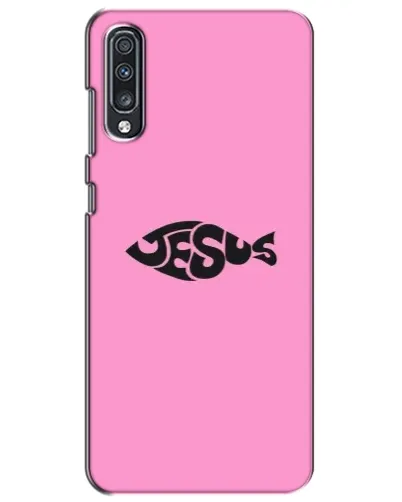 Чехол для Samsung Galaxy A70 2019 (A705F) с картинкой «Розовый символ  Jesus»
