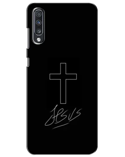 Чехол для Samsung Galaxy A70 2019 (A705F) с картинкой «Графический крест Jesus» Чехол для Samsung Galaxy A70 2019 (A705F) с картинкой «Графический крест Jesus»