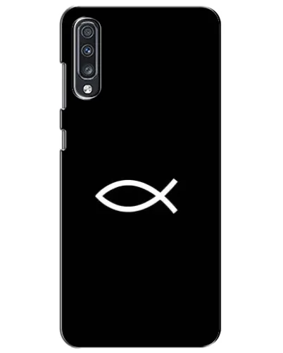 Чехол для Samsung Galaxy A70 2019 (A705F) с картинкой «Символ рыбы Jesus» Чехол для Samsung Galaxy A70 2019 (A705F) с картинкой «Символ рыбы Jesus»