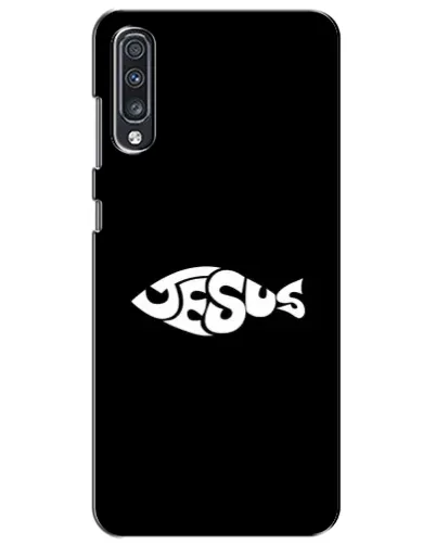 Чехол для Samsung Galaxy A70 2019 (A705F) с картинкой «Рыба Jesus» Чехол для Samsung Galaxy A70 2019 (A705F) с картинкой «Рыба Jesus»