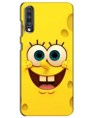 Чехол для Samsung Galaxy A70 2019 (A705F) с картинкой «Губка Боб улыбка»