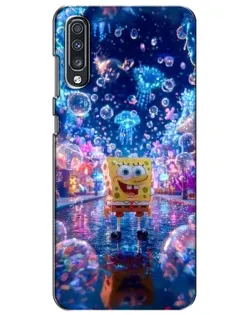 Чехол для Samsung Galaxy A70 2019 (A705F) с картинкой «Неоновый океан»