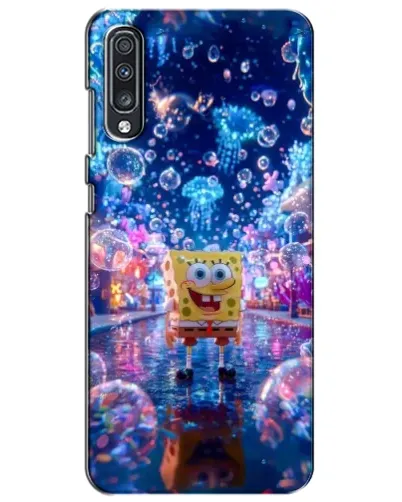 Чехол для Samsung Galaxy A70 2019 (A705F) с картинкой «Неоновый океан»