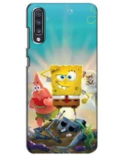Чехол для Samsung Galaxy A70 2019 (A705F) с картинкой «Спанч Боб победитель»