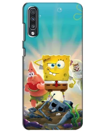 Чехол для Samsung Galaxy A70 2019 (A705F) с картинкой «Спанч Боб победитель»