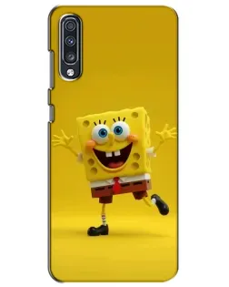 Чехол для Samsung Galaxy A70 2019 (A705F) с картинкой «Позитивный Губка Боб»