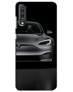 Чехол для Samsung Galaxy A70 2019 (A705F) с картинкой «Tesla Model S Look» Чехол для Samsung Galaxy A70 2019 (A705F) с картинкой «Tesla Model S Look»