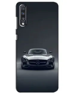 Чехол для Samsung Galaxy A70 2019 (A705F) с картинкой «Mercedes на черном»