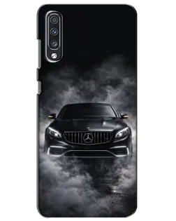 Чехол для Samsung Galaxy A70 2019 (A705F) с картинкой «Mercedes в дыму»