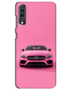 Чехол для Samsung Galaxy A70 2019 (A705F) с картинкой «Розовый Mercedes AMG»