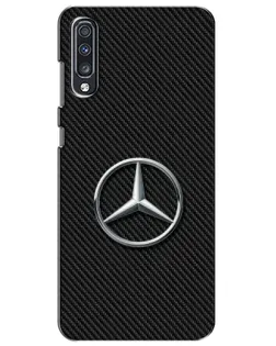 Чехол для Samsung Galaxy A70 2019 (A705F) с картинкой «Карбоновый Mercedes стиль»