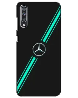 Чехол для Samsung Galaxy A70 2019 (A705F) с картинкой «Спортивные линии Mercedes»