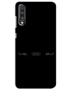 Чехол для Samsung Galaxy A70 2019 (A705F) с картинкой «Audi — световой подпись»