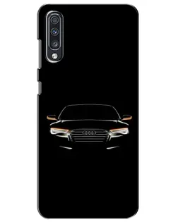 Чехол для Samsung Galaxy A70 2019 (A705F) с картинкой «Audi — ночной контур»