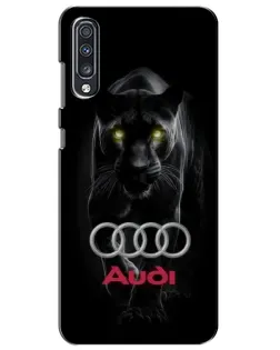Чехол для Samsung Galaxy A70 2019 (A705F) с картинкой «Пантера и Audi»