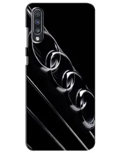 Чехол для Samsung Galaxy A70 2019 (A705F) с картинкой «Audi — абстрактные кольца»