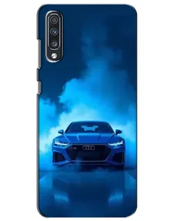 Чехол для Samsung Galaxy A70 2019 (A705F) с картинкой «Audi — голубая энергия»