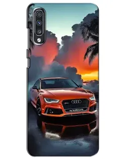 Чехол для Samsung Galaxy A70 2019 (A705F) с картинкой «Audi — закат»
