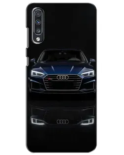 Чехол для Samsung Galaxy A70 2019 (A705F) с картинкой «Audi — ночное отражение»