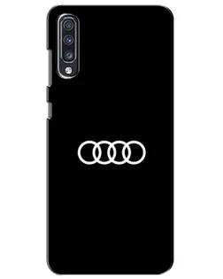 Чехол для Samsung Galaxy A70 2019 (A705F) с картинкой «Audi White Logo»