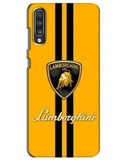 Чехол для Samsung Galaxy A70 2019 (A705F) с картинкой «Lamborghini Stripe желтый» Чехол для Samsung Galaxy A70 2019 (A705F) с картинкой «Lamborghini Stripe желтый»
