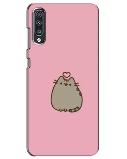Чехол для Samsung Galaxy A70 2019 (A705F) с картинкой «Pusheen сердце» Чехол для Samsung Galaxy A70 2019 (A705F) с картинкой «Pusheen сердце»