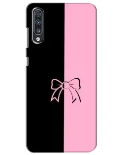 Чехол для Samsung Galaxy A70 2019 (A705F) с картинкой «Половинки банта» Чехол для Samsung Galaxy A70 2019 (A705F) с картинкой «Половинки банта»