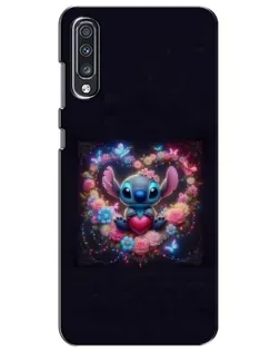 Чехол для Samsung Galaxy A70 2019 (A705F) с картинкой «Stitch в цветах» Чехол для Samsung Galaxy A70 2019 (A705F) с картинкой «Stitch в цветах»