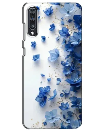 Чехол для Samsung Galaxy A70 2019 (A705F) с картинкой «Голубой цветочный каскад» Чехол для Samsung Galaxy A70 2019 (A705F) с картинкой «Голубой цветочный каскад»