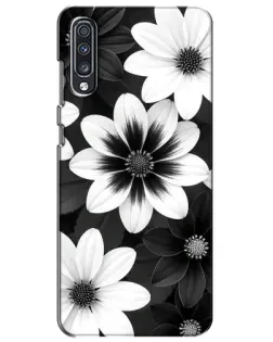 Чехол для Samsung Galaxy A70 2019 (A705F) с картинкой «Монохромные астры» Чехол для Samsung Galaxy A70 2019 (A705F) с картинкой «Монохромные астры»