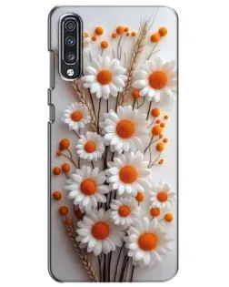 Чехол для Samsung Galaxy A70 2019 (A705F) с картинкой «Белые сухоцветы» Чехол для Samsung Galaxy A70 2019 (A705F) с картинкой «Белые сухоцветы»