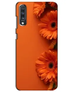 Чехол для Samsung Galaxy A70 2019 (A705F) с картинкой «Оранжевые герберы» Чехол для Samsung Galaxy A70 2019 (A705F) с картинкой «Оранжевые герберы»