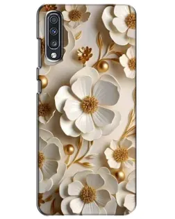 Чехол для Samsung Galaxy A70 2019 (A705F) с картинкой «Белие бумажние цвети» Чехол для Samsung Galaxy A70 2019 (A705F) с картинкой «Белие бумажние цвети»