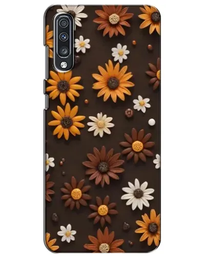 Чехол для Samsung Galaxy A70 2019 (A705F) с картинкой «Узор из маленьких подсолнухов» Чехол для Samsung Galaxy A70 2019 (A705F) с картинкой «Узор из маленьких подсолнухов»