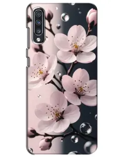 Чехол для Samsung Galaxy A70 2019 (A705F) с картинкой «Нежная сакура и капли» Чехол для Samsung Galaxy A70 2019 (A705F) с картинкой «Нежная сакура и капли»