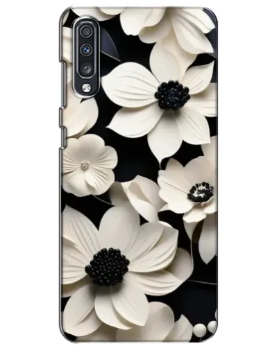 Чехол для Samsung Galaxy A70 2019 (A705F) с картинкой «Объемные белые цветы» Чехол для Samsung Galaxy A70 2019 (A705F) с картинкой «Объемные белые цветы»