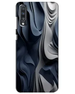 Чехол для Samsung Galaxy A70 2019 (A705F) с картинкой «Объемные синие складки» Чехол для Samsung Galaxy A70 2019 (A705F) с картинкой «Объемные синие складки»