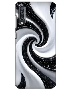 Чехол для Samsung Galaxy A70 2019 (A705F) с картинкой «Черно-белая спираль» Чехол для Samsung Galaxy A70 2019 (A705F) с картинкой «Черно-белая спираль»