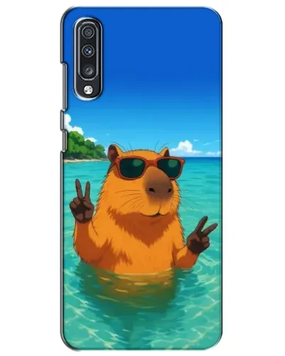 Чехол для Samsung Galaxy A70 2019 (A705F) с картинкой «Морская капибара» Чехол для Samsung Galaxy A70 2019 (A705F) с картинкой «Морская капибара»