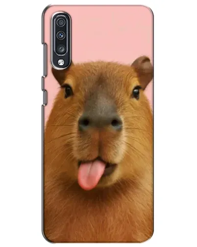 Чехол для Samsung Galaxy A70 2019 (A705F) с картинкой «Капибара с языком» Чехол для Samsung Galaxy A70 2019 (A705F) с картинкой «Капибара с языком»