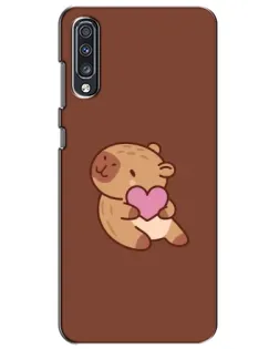 Чехол для Samsung Galaxy A70 2019 (A705F) с картинкой «Капибара с сердцем» Чехол для Samsung Galaxy A70 2019 (A705F) с картинкой «Капибара с сердцем»