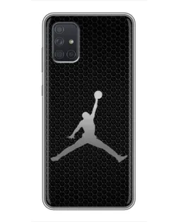 Чехол для Samsung Galaxy A71 (A715) с картинкой «Jordan Dark Carbon»