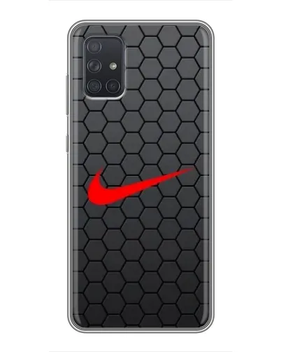 Чехол для Samsung Galaxy A71 (A715) с картинкой «Nike — карбоновая сетка» Чехол для Samsung Galaxy A71 (A715) с картинкой «Nike — карбоновая сетка»